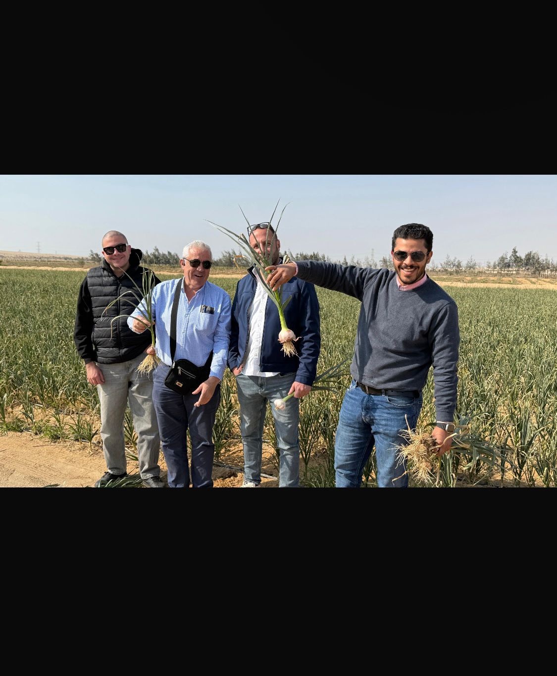 Visit with Spanish client at the farm